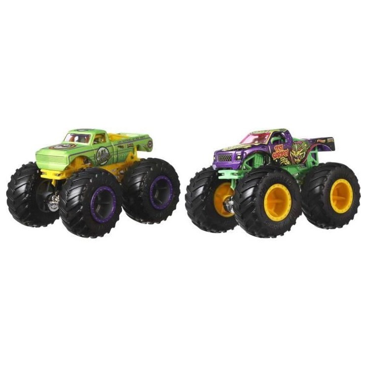 Hot Wheels - Coffret 2 véhicules Monster Truck Double Démolition - Petites Voitures - 3 ans et + FYJ64 Hot Wheels - Coffret 2 véhicules Monster Truck Double Démolition - Petites Voitures - 3 ans et + FYJ64