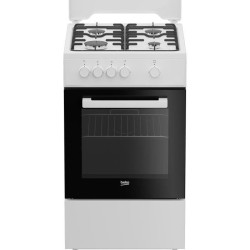 Cuisiniere a gaz - Beko - FSG522DWC - 4 foyers - 50 cm