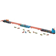 Hot Wheels - Super transporteur extensible - Circuit / Petite voiture