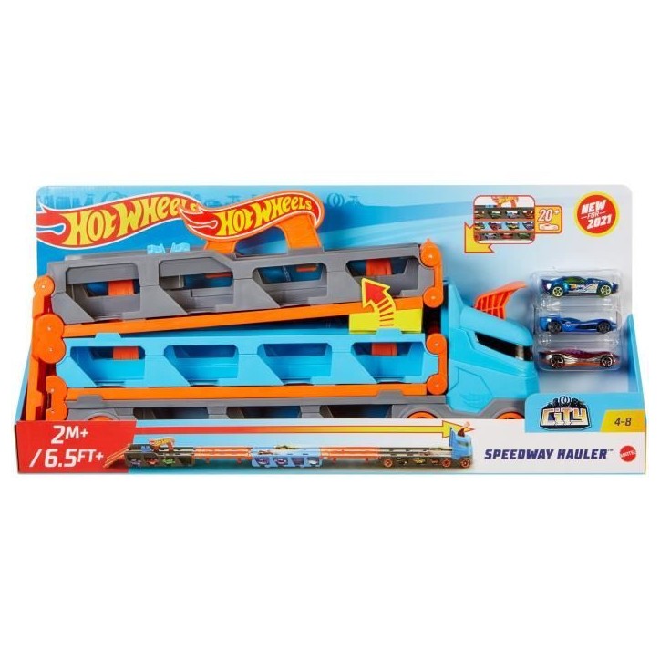 Hot Wheels - Super transporteur extensible - Circuit / Petite voiture - Des 4 ans GVG37 Hot Wheels - Super transporteur extensible - Circuit / Petite voiture - Des 4 ans GVG37