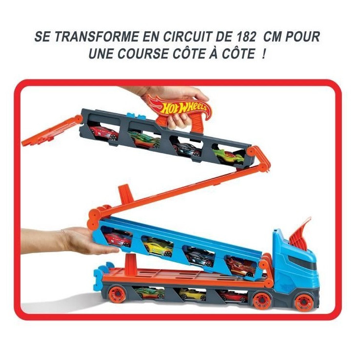 Hot Wheels - Super transporteur extensible - Circuit / Petite voiture - Des 4 ans GVG37 Hot Wheels - Super transporteur extensible - Circuit / Petite voiture - Des 4 ans GVG37