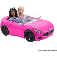 Barbie - Voiture Cabriolet de Barbie - Véhicule poupée mannequin - D