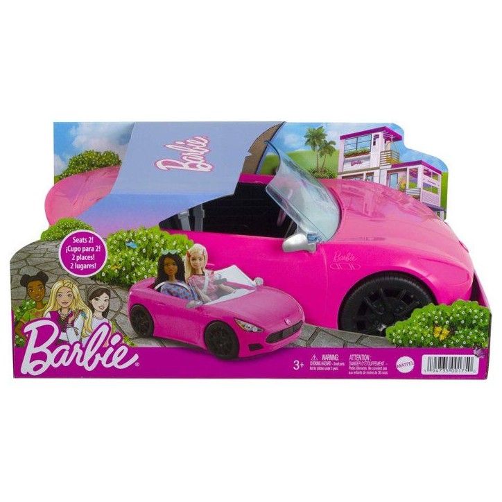Barbie - Voiture Cabriolet de Barbie - Véhicule poupée mannequin - Des 3 ans HBT92 Barbie - Voiture Cabriolet de Barbie - Véhicule poupée mannequin - Des 3 ans HBT92