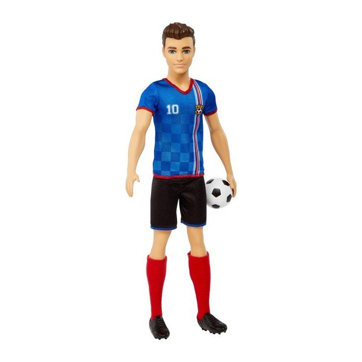 Barbie - Ken Footballeur - Poupée Mannequin - Des 3 ans Barbie - Ken Footballeur - Poupée Mannequin - Des 3 ans
