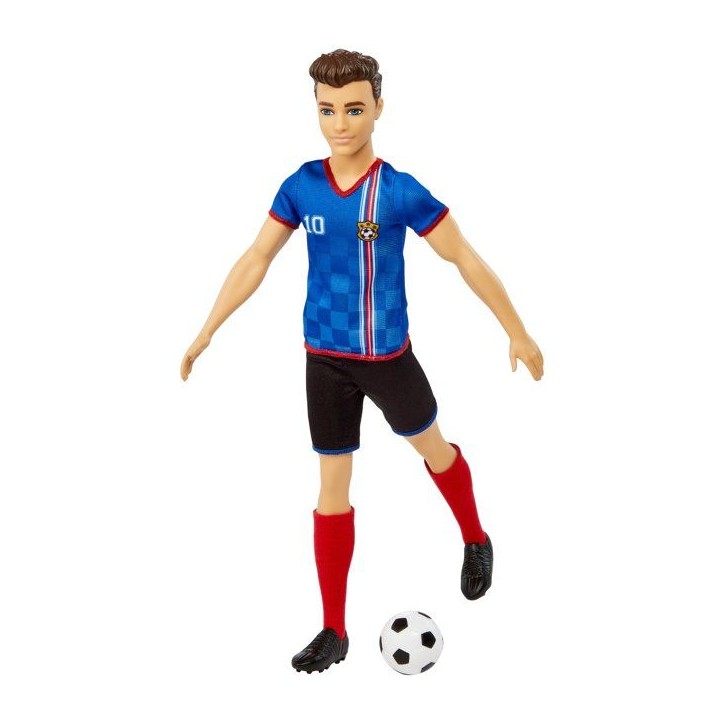 Barbie - Ken Footballeur - Poupée Mannequin - Des 3 ans Barbie - Ken Footballeur - Poupée Mannequin - Des 3 ans