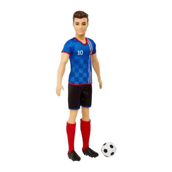 Barbie - Ken Footballeur - Poupée Mannequin - Des 3 ans Barbie - Ken Footballeur - Poupée Mannequin - Des 3 ans