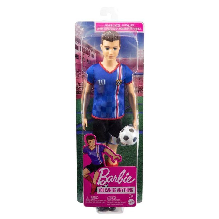 Barbie - Ken Footballeur - Poupée Mannequin - Des 3 ans Barbie - Ken Footballeur - Poupée Mannequin - Des 3 ans