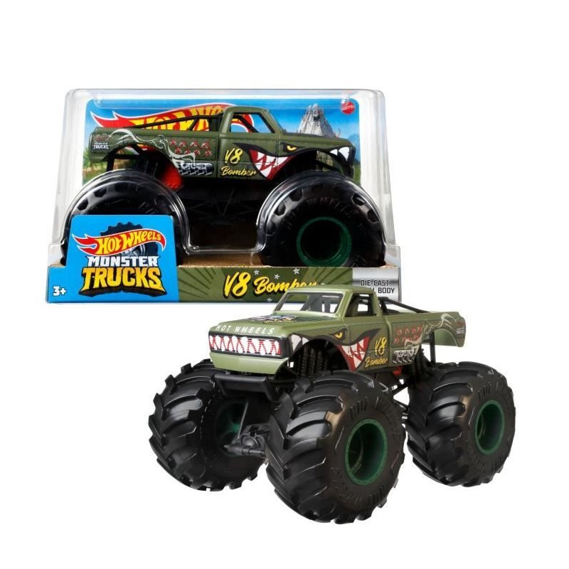 Hot Wheels - Monster Truck 1:24 (Modele aléatoire) - Petite Voiture -