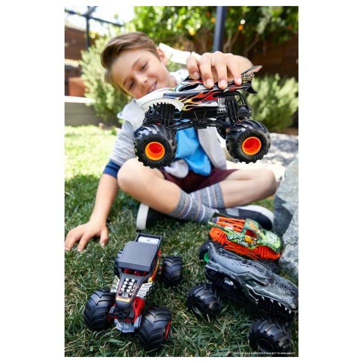 Hot Wheels - Monster Truck 1:24 (Modele aléatoire) - Petite Voiture - 3 ans et + - Hot Wheels - FYJ83 Hot Wheels - Monster Truck 1:24 (Modele aléatoire) - Petite Voiture - 3 ans et + - Hot Wheels - FYJ83