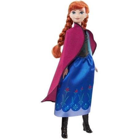 La Reine des Neiges-Anna- Mattel Poupée Disney avec habillage et accessoires HLW49