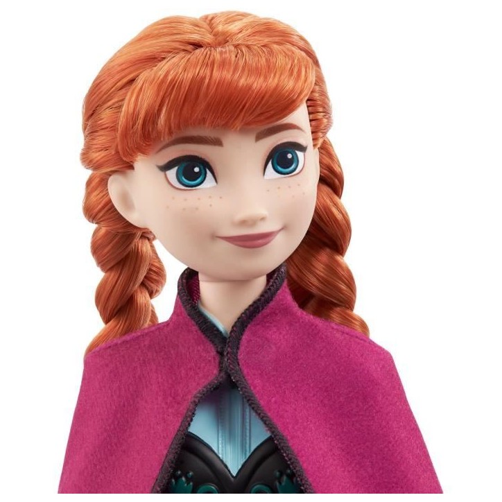 La Reine des Neiges-Anna- Mattel Poupée Disney avec habillage et accessoires HLW49 La Reine des Neiges-Anna- Mattel Poupée Disney avec habillage et accessoires HLW49