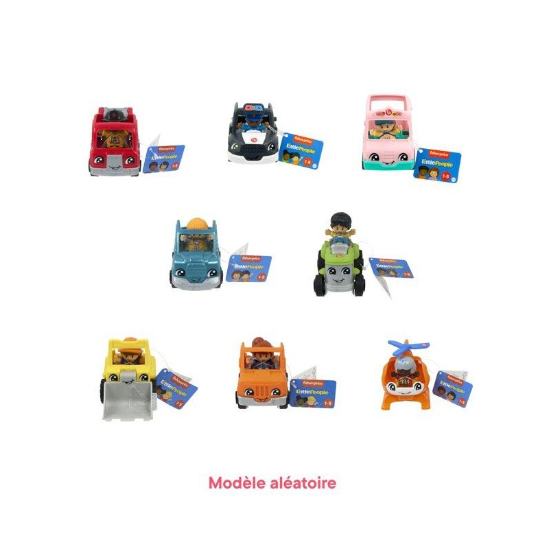 Fisher-Price - Véhicules Little People avec figurine - Modele aléato