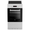 Cuisiniere induction - BEKO - FSM58301WC - 3 feux - 0,92 kwh/cycle - 5