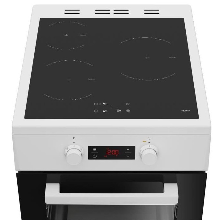 Cuisiniere induction - BEKO - FSM58301WC - 3 feux - 0,92 kwh/cycle - 50cm Cuisiniere induction - BEKO - FSM58301WC - 3 feux - 0,92 kwh/cycle - 50cm