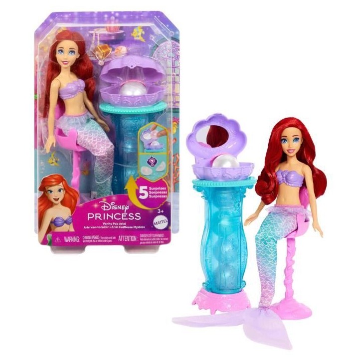Princesses Disney-Ariel Secrets De Perle-Coffret Poupée Et 5 Surprises - 3ans +- JBF86 Princesses Disney-Ariel Secrets De Perle-Coffret Poupée Et 5 Surprises - 3ans +- JBF86