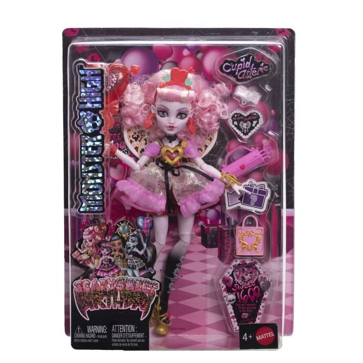 Monster High - Poupée Cupid Asteria Monstrueux Anniversaire - Poupée - Monster High - JBG77 Monster High - Poupée Cupid Asteria Monstrueux Anniversaire - Poupée - Monster High - JBG77