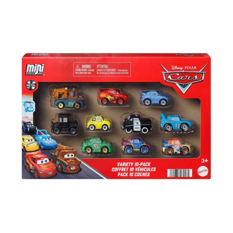 CARS DISNEY Pack 10 Mini Véhicules - JBH06