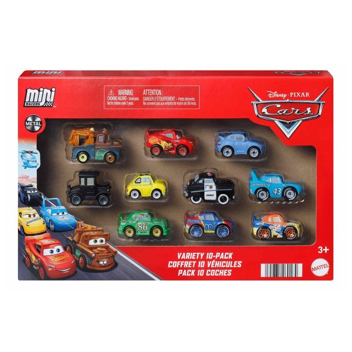 CARS DISNEY Pack 10 Mini Véhicules - JBH06