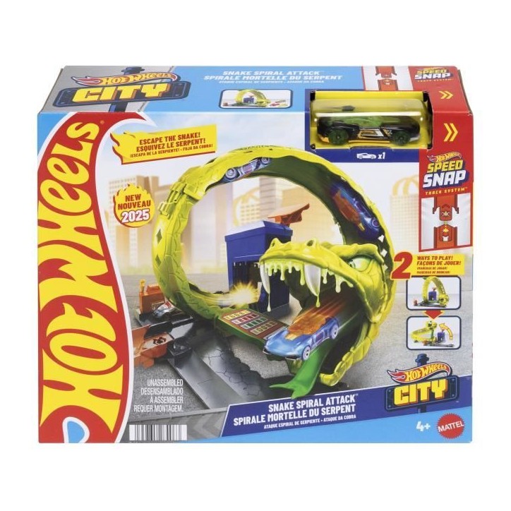 Hot Wheels - Coffret Looping Serpent avec voiture en métal moulé - Hot Wheels - JBM63 Hot Wheels - Coffret Looping Serpent avec voiture en métal moulé - Hot Wheels - JBM63