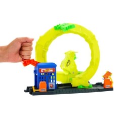 Hot Wheels - Coffret Looping Serpent avec voiture en métal moulé - H