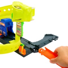 Hot Wheels - Coffret Looping Serpent avec voiture en métal moulé - H