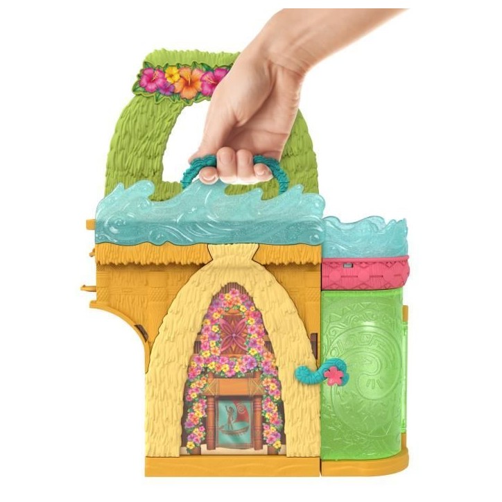 Disney Vaiana Histoires a empiler Coffret de maison de poupée avec une petite poupée Vaiana, 1 ami animal et 9 accessoires - M Disney Vaiana Histoires a empiler Coffret de maison de poupée avec une petite poupée Vaiana, 1 ami animal et 9 accessoires - M