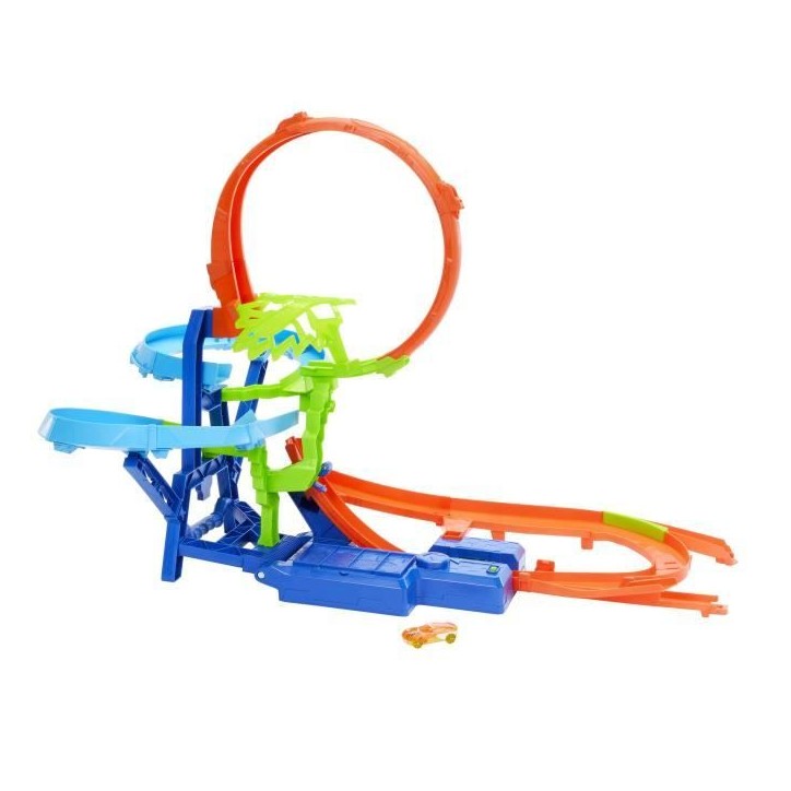 Hot Wheels - Piste Multi Crash - Coffret propulseur motorisé et voiture - Hot Wheels - JFD12 Hot Wheels - Piste Multi Crash - Coffret propulseur motorisé et voiture - Hot Wheels - JFD12