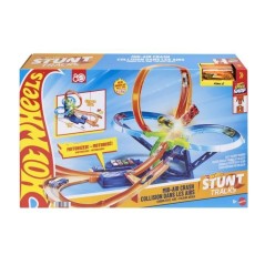 Hot Wheels - Piste Multi Crash - Coffret propulseur motorisé et voit
