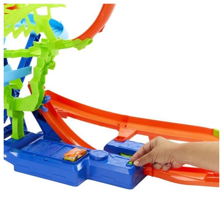 Hot Wheels - Piste Multi Crash - Coffret propulseur motorisé et voiture - Hot Wheels - JFD12 Hot Wheels - Piste Multi Crash - Coffret propulseur motorisé et voiture - Hot Wheels - JFD12
