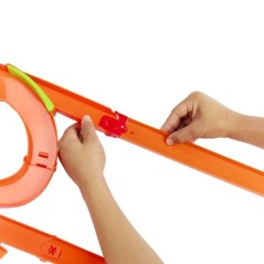 Hot Wheels - Piste Multi Crash - Coffret propulseur motorisé et voit