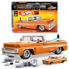 Hot Wheels - Coffret de Construction Custom Chevy Pickup 1962 Mattel