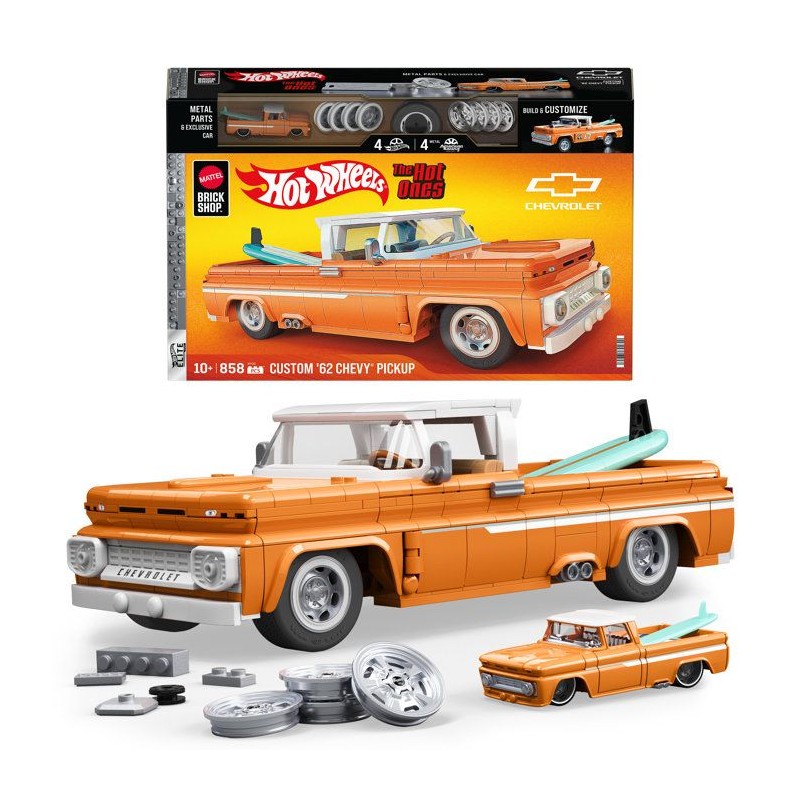 Hot Wheels - Coffret de Construction Custom Chevy Pickup 1962 Mattel