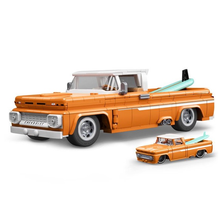Hot Wheels - Coffret de Construction Custom Chevy Pickup 1962 Mattel Brick Shop - Mattel Brick Shop - JFT20