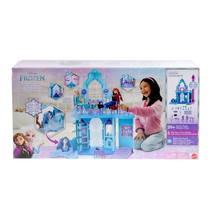 Disney La Reine des Neiges - Palais de glace d'Elsa - Olaf - 21 accessoires - Disney Frozen - JGG41 Disney La Reine des Neiges - Palais de glace d'Elsa - Olaf - 21 accessoires - Disney Frozen - JGG41