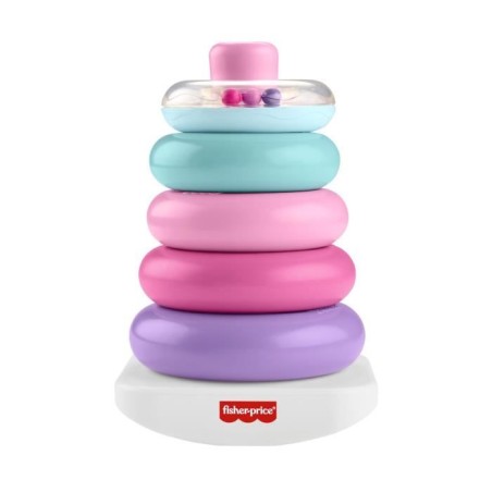 Fisher-Price - Pyramide Arc-en-ciel - Jouet d'éveil a empiler pour b