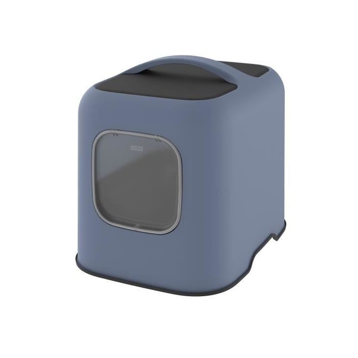 ROTHO - Maison toilette pour chat 51 x 39 x 40 cm - Bac a litiere - Bleu Horizon