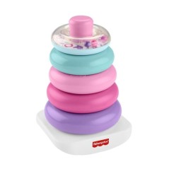 Fisher-Price - Pyramide Arc-en-ciel - Jouet d'éveil a empiler pour b