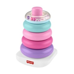 Fisher-Price - Pyramide Arc-en-ciel - Jouet d'éveil a empiler pour b