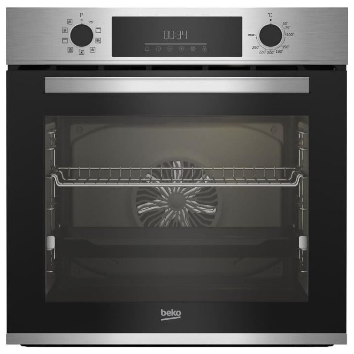 Four encastrable - BEKO - BBIM12300XCE - Chaleur pulsée 3D - 72 L - Inox Four encastrable - BEKO - BBIM12300XCE - Chaleur pulsée 3D - 72 L - Inox