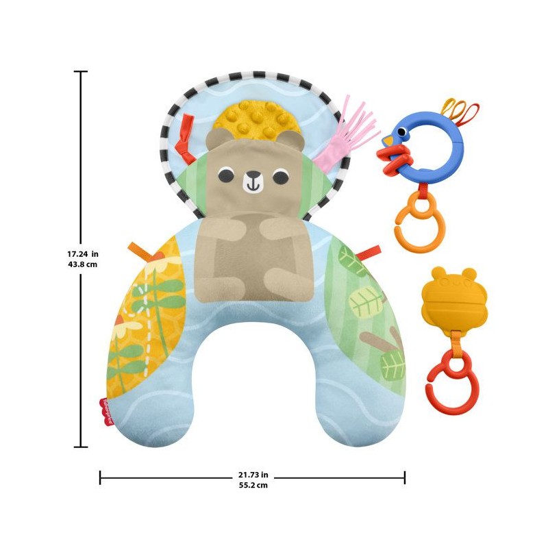 Coussin D'Éveil Bébé - FISHER-PRICE - Sensoriel Multi-Activités -