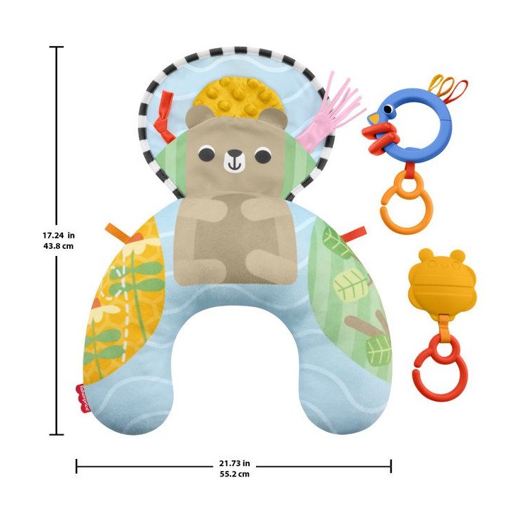 Coussin D'Éveil Bébé - FISHER-PRICE - Sensoriel Multi-Activités - Hochets Et Textures Coussin D'Éveil Bébé - FISHER-PRICE - Sensoriel Multi-Activités - Hochets Et Textures