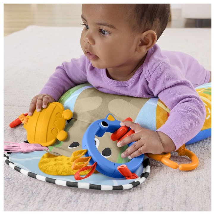 Coussin D'Éveil Bébé - FISHER-PRICE - Sensoriel Multi-Activités - Hochets Et Textures Coussin D'Éveil Bébé - FISHER-PRICE - Sensoriel Multi-Activités - Hochets Et Textures