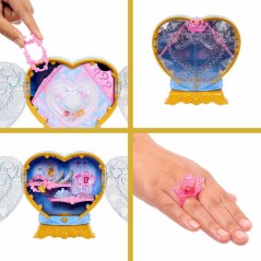 Poupée Jewel Reveal Cendrillon, Accessoires avec 8 surprises, 1 boît