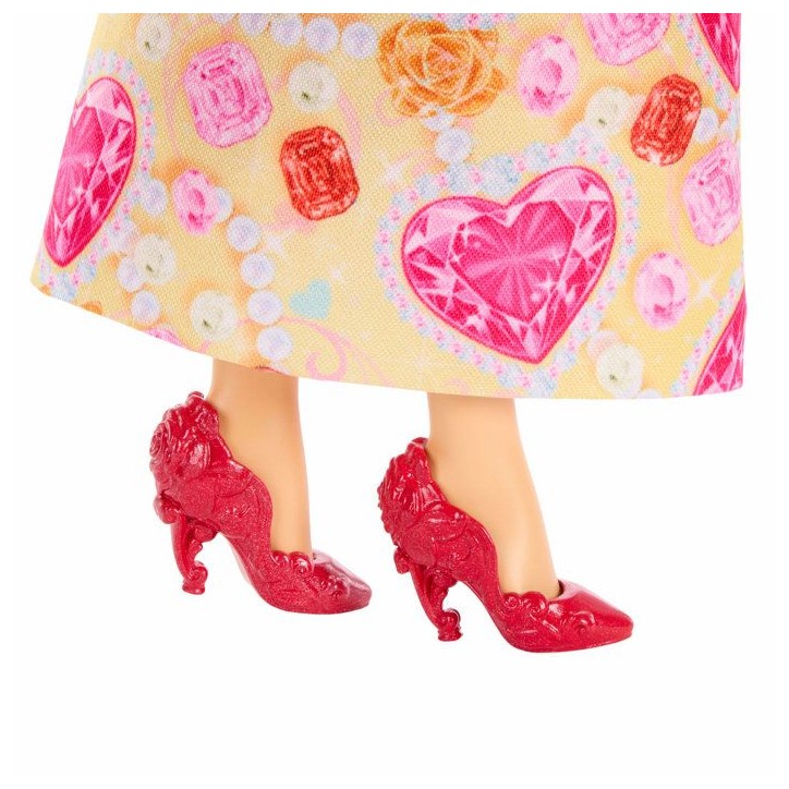 Poupée Jewel Reveal Belle, Accessoires avec 8 surprises, 1 boîte a bijoux en forme de coeur, 1 bague pour enfant et 9 élémen Poupée Jewel Reveal Belle, Accessoires avec 8 surprises, 1 boîte a bijoux en forme de coeur, 1 bague pour enfant et 9 élémen