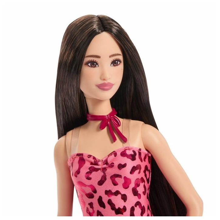 Fashionista - Fete rose leopard - Barbie - JJN59 Fashionista - Fete rose leopard - Barbie - JJN59