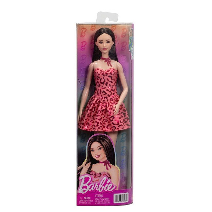 Fashionista - Fete rose leopard - Barbie - JJN59 Fashionista - Fete rose leopard - Barbie - JJN59