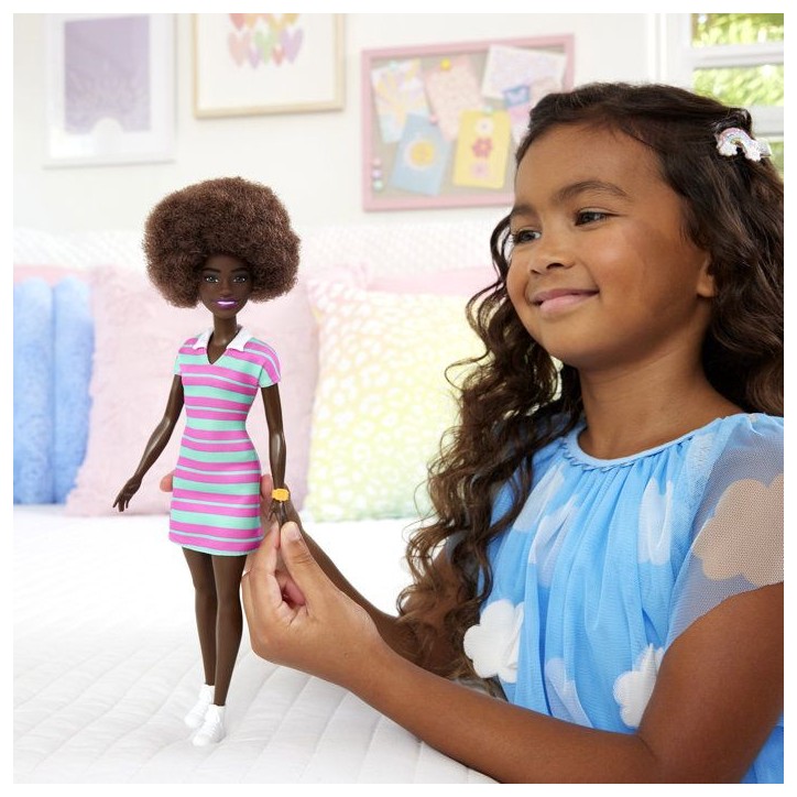 Fashionista - Fete polo a lignes - Barbie - JJN60 Fashionista - Fete polo a lignes - Barbie - JJN60