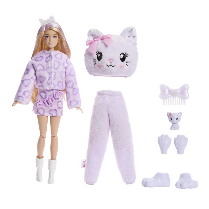 Cutie Reveal - Chat mauve - Barbie - JJP64 Cutie Reveal - Chat mauve - Barbie - JJP64
