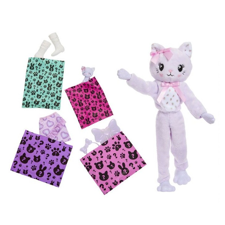 Cutie Reveal - Chat mauve - Barbie - JJP64 Cutie Reveal - Chat mauve - Barbie - JJP64