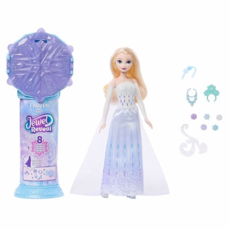 Poupée Jewel Reveal Elsa, La Reine des Neiges, accessoires avec 8 sur